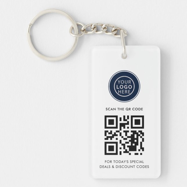 Modern Business Logo and QR Code Minimalist (Devant)