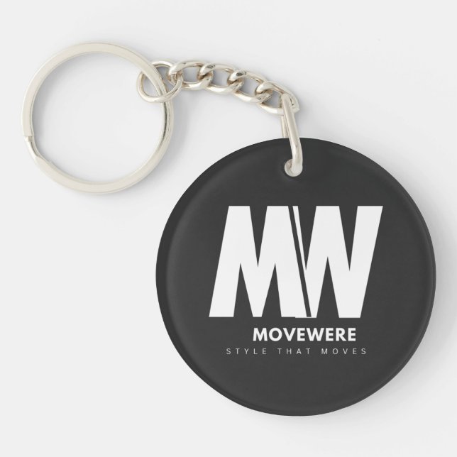 Modern Business Logo Keychain  Schlüsselanhänger (Vorderseite)