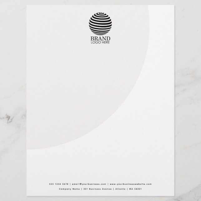 Modern Business Logo Professional Letterhead Briefbogen (Vorderseite)
