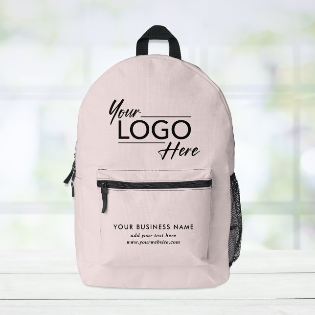 Modern-Business-Logo Rosa Bedruckter Rucksack (Von Creator hochgeladen)