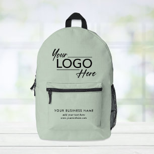 Modern Business-Logo-Seite Grün Bedruckter Rucksack