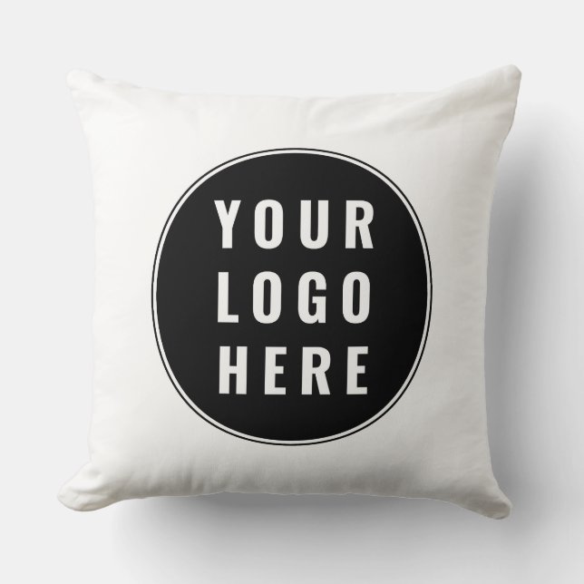 Modern Business Logo Website Custom Promotional Kissen (Vorderseite)