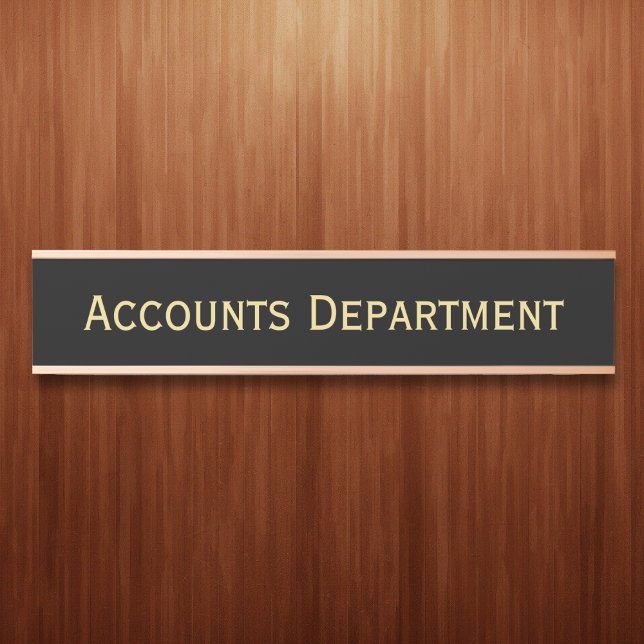Modern Business Office School Department Name Türschild (Modern Business Office School Department Name Door Sign)
