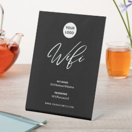 Modern Business Wifi Password Welcome Sockelschild