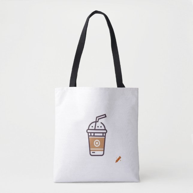 "Modern Café & Shakes Logo Design Bag - Trendy und Tasche (Vorderseite)
