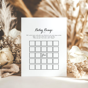 Modern Calligraphy Baby Bingo Showspiel