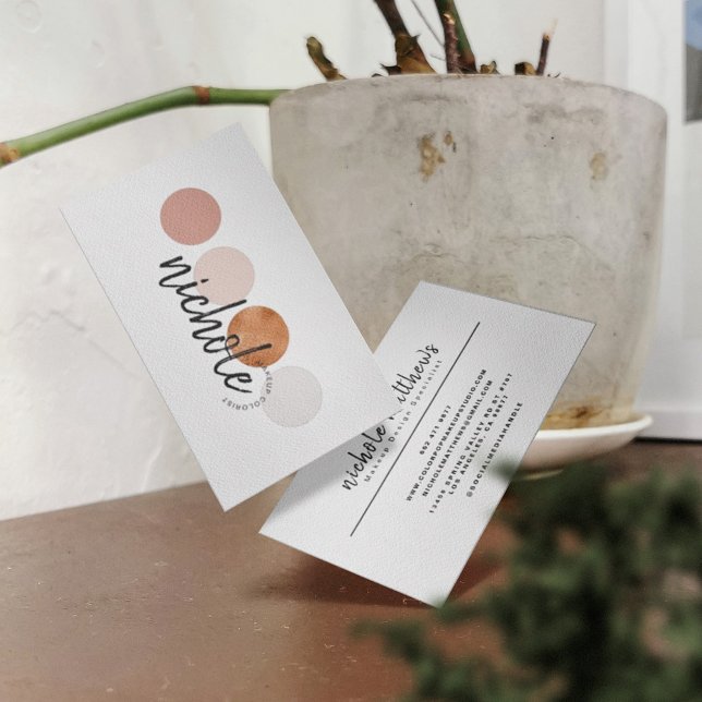 Modern Calligraphy Color Vorlage:Navigationsleiste Visitenkarte (Von Creator hochgeladen)