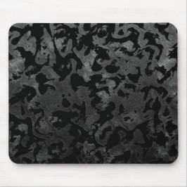 Modern Camo - Black and Dark Grey - Tarnung Mousepad