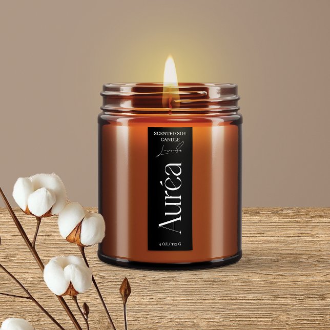 Modern Candle Jar Thin Vertikal Label Etiketten (Von Creator hochgeladen)