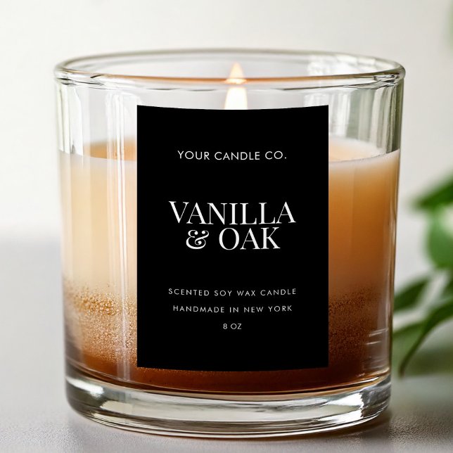 Modern Candle Label Lebensmitteletikett (Von Creator hochgeladen)