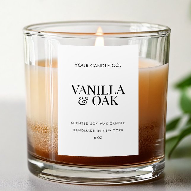 Modern Candle Label Lebensmitteletikett (Von Creator hochgeladen)