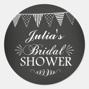 Modern Chalkboard Brautparty Sticker