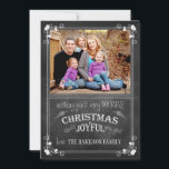 Modern Chalkboard Weihnachts- & Neujahrskarte Feiertagskarte<br><div class="desc">Modern Chalkboard Weihnachts- & Neujahrskarte</div>