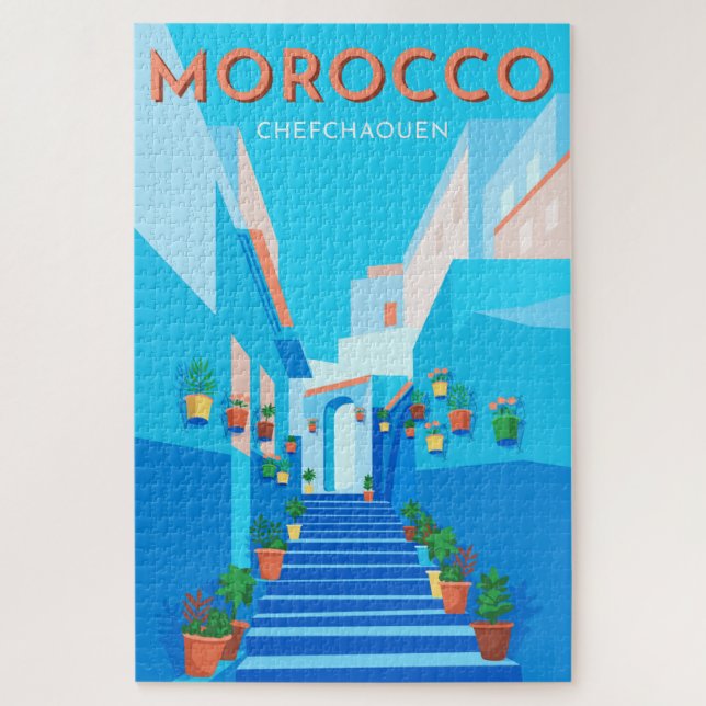 Modern Chefchaouen Marokko Reisen (Vertikal)