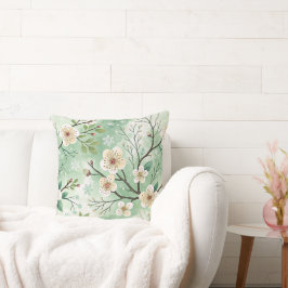 Modern  Cherry Blossoms Winter pattern Kissen