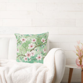 Modern  Cherry Blossoms Winter pattern Kissen