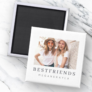 Modern Chic Best Friends BESTE FREUNDIN Foto Magnet