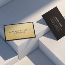 Modern Chic Black and Imitate Gold Foil Luxe Creat