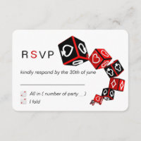 Modern Chic Black Red White Casino Vegas UAWG