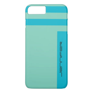 Modern Chic Blue Green Two Way Stripe Individuelle title_seo2