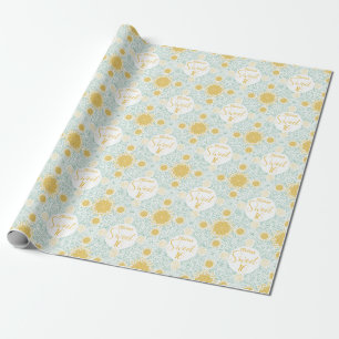 Modern Chic Boho Floral Sweet 16 Geburtstagsparty Geschenkpapier