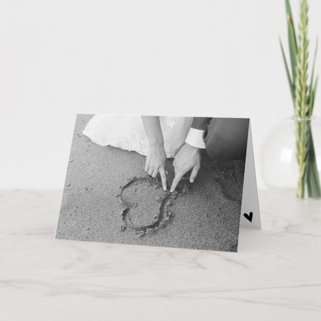 Modern Chic BW Lifestyle Polterabend Gift Card Karte (Vorderseite)