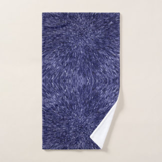 Modern, chic design in dark blue, glitter effect handtuch