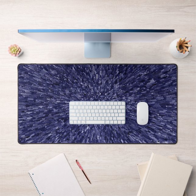 Modern, chic design in dark blue, glitter effect schreibtischunterlage (Büro 1)
