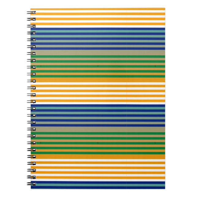 Modern Chic Gestreift  Notizblock (Vorderseite)