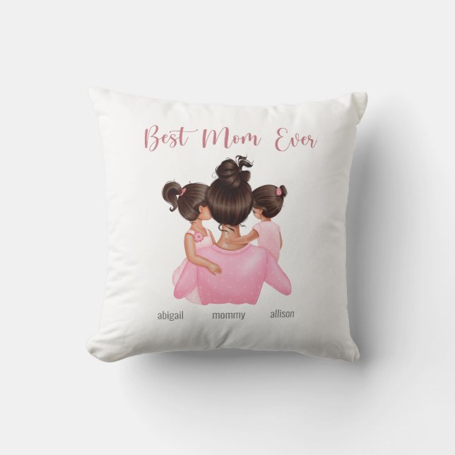 Modern Chic Mothers Day Personalisiert Keepake Kissen (Vorderseite)