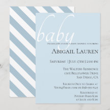 Modern Chic Typografie Babydusche Einladung