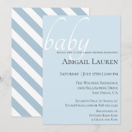 Modern Chic Typografie Babydusche Einladung