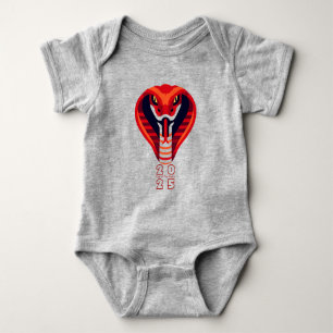 Modern Chinese Snake Year 2025 Baby B Baby Strampler