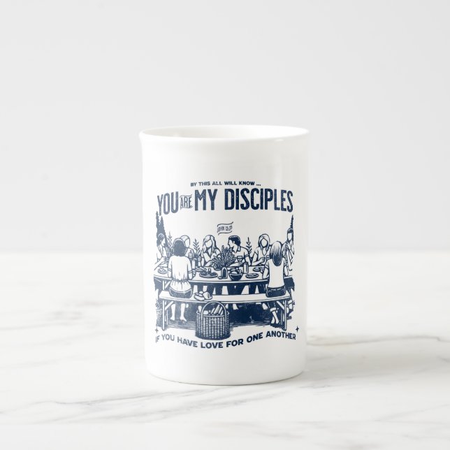 Modern Christian Cup with inspiring Bible verse Prozellantasse (Vorderseite)
