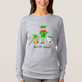 Modern Christmas Best Elf Square T-Shirt