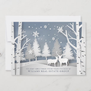 Modern Christmas Composition Corporate Greeting Feiertagskarte