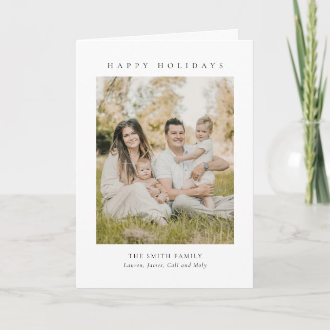 Modern Christmas & New Year Folded Holiday Card Einladung (Vorderseite)