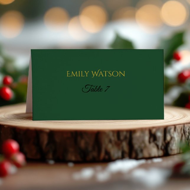 Modern Christmas Place Card | Holiday Luxe Collect Platzkarte (Von Creator hochgeladen)