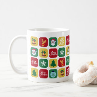 Modern Christmas Santa Tree Ornaments Snowman Kaffeetasse