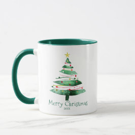 MODERN  CHRISTMAS TREE TASSE