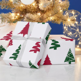 Modern Christmas Tree Wrapping Paper Geschenkpapier