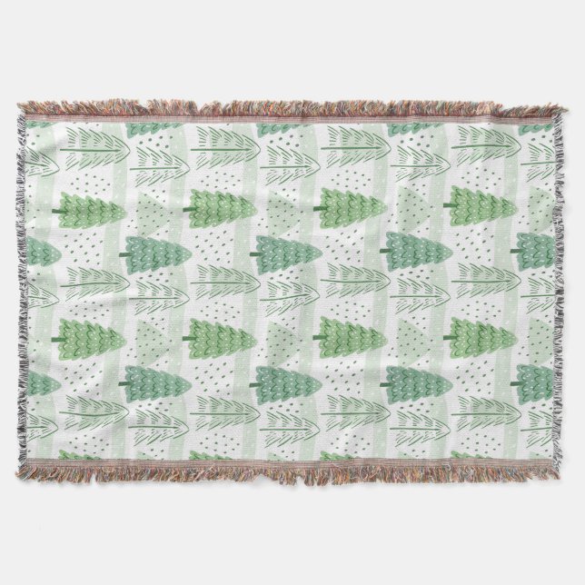 Modern Christmas Trees Pattern  Decke (Vorderseite)
