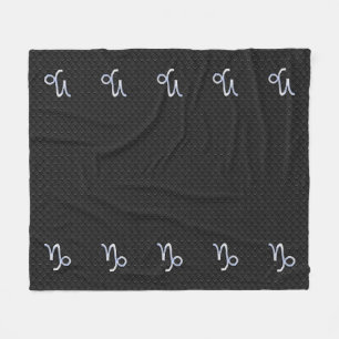 Modern Chrome wie Capricorn Sign auf Snake Stil Fleecedecke