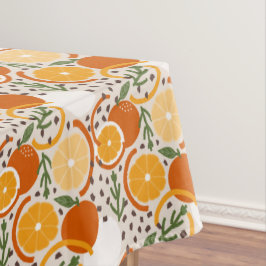 Modern Citrus Fruit Confetti Summer Retro Kitchen Tischdecke