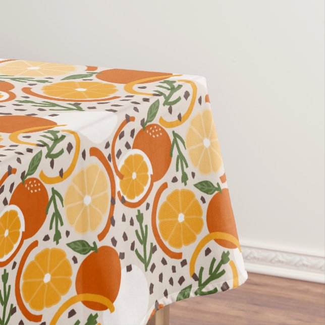Modern Citrus Fruit Confetti Summer Retro Kitchen Tischdecke (Beispiel)