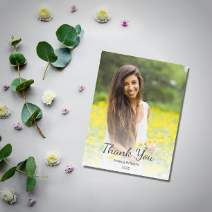 Modern Class of 2025 Abschluss Vielen Dank Postkarte