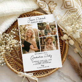 Modern Class of 2026 Photo Graduation Invite Einladung