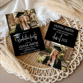 Modern Class of 2026 Photo Graduation Invite Einladung