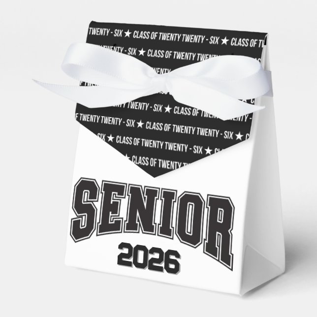 Modern Class of Twenty Twenty‑Six Typography Geschenkschachtel (Vorderseite)