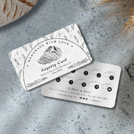 Modern Clean Homemade Sourdough Loyalty Card Visitenkarte